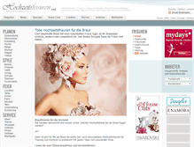 Tablet Screenshot of hochzeitsfrisuren.net